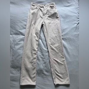 Reformation Cream Corduroy Jeans